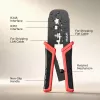 UNITEK crimpadora de red de trinquete para conectores CAT6 (8P/6P/4P)