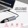 UNITEK adaptador USB-C a Gigabit Ethernet 1Gbps - Space Gray