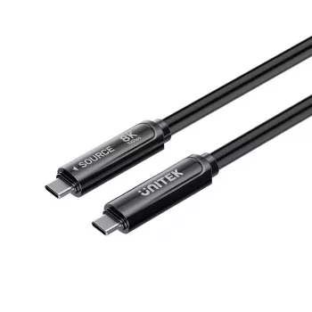 UNITEK cable óptico activo USB-C 7m - 10Gbps, PD60W, 8K@30Hz, negro