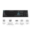 Keychron Q6U-P1 Teclado mecánico gaming de tamaño completo 100%, Gateron G Pro 3.0 Milk POM Red Switch, Hot-Swap, frecuencia de sondeo 8K, RGB, QMK/VIA, carcasa de aluminio CNC, keycaps PBT Double-Shot, USB-C con cable
