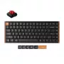 Keychron K3M-F1 Teclado mecánico 75% Low-Profile, Gateron Red Switch, RGB Hot-Swap, Bluetooth 5.1 y USB-C, Negro