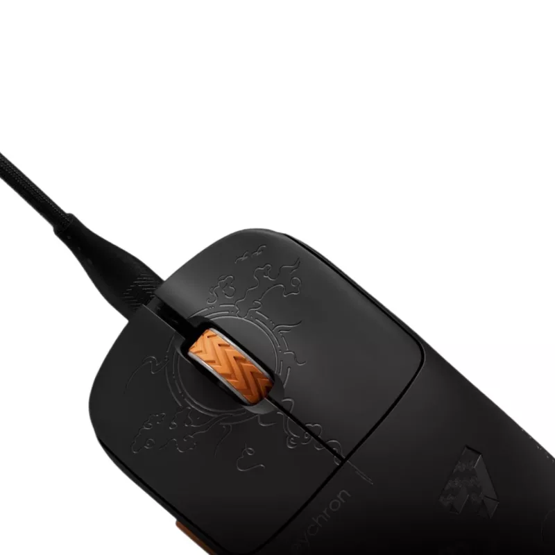 Keychron G3-Z1 ratón gaming inalámbrico, sensor 3950, 8K, fibra de carbono negra