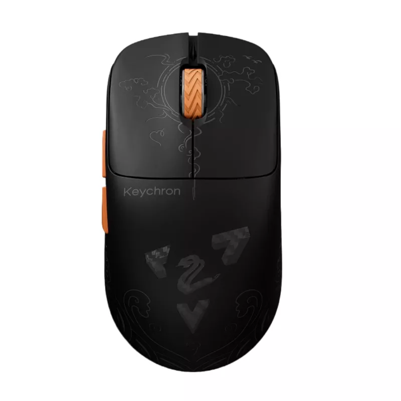 Keychron G3-Z1 ratón gaming inalámbrico, sensor 3950, 8K, fibra de carbono negra