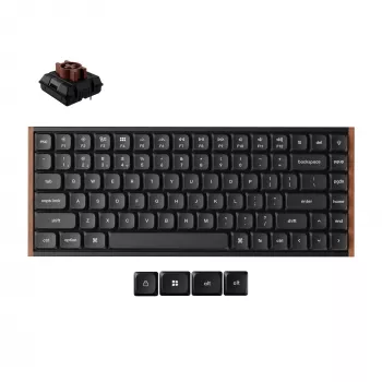 Keychron K3U-H3 Teclado mecánico inalámbrico 75% Milk POM Brown Switch 8K