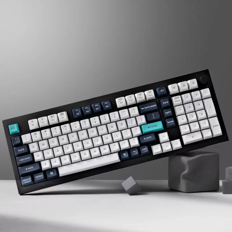 Keychron Q5M-M1 Teclado mecánico 96%, Gateron G Pro Red Switch, RGB Hot-Swap, Bluetooth 5.1 y USB-C, carcasa de aluminio