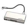 Freewell Pro Plus Lector de tarjetas USB 3.2 Gen 2 Type-C 10 Gbps SD MicroSD CFexpress Gris espacial