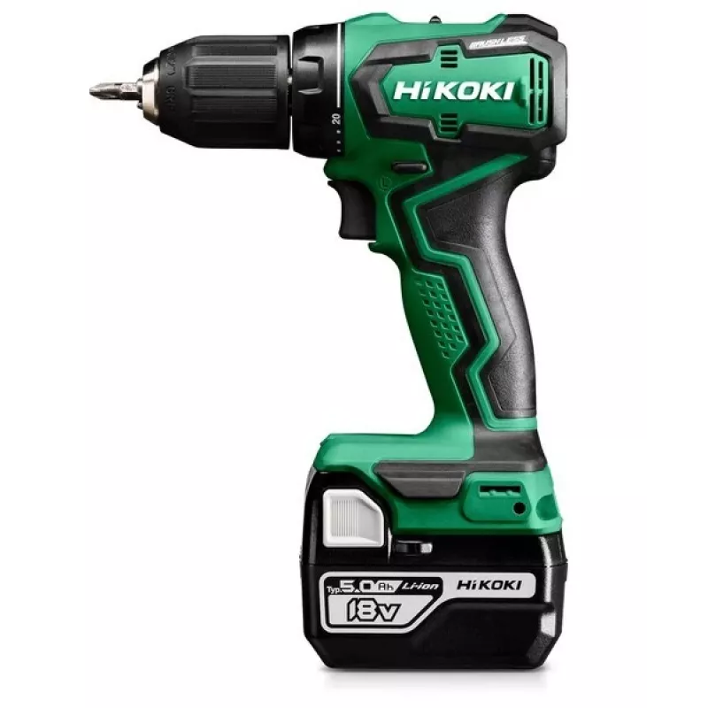 HIKOKI DS18DDWPZ Taladro atornillador a batería 18V 55Nm 2x5Ah sin escobillas