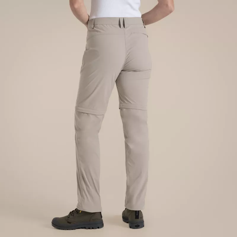 Pantalones de senderismo Craghoppers NosiLife Pro Convertible Trouser III mujer - Soft Mushroom