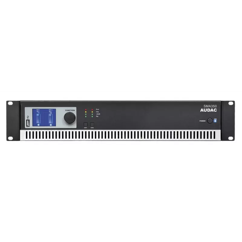 AUDAC SMA350 amplificador de 2.0 canales negro