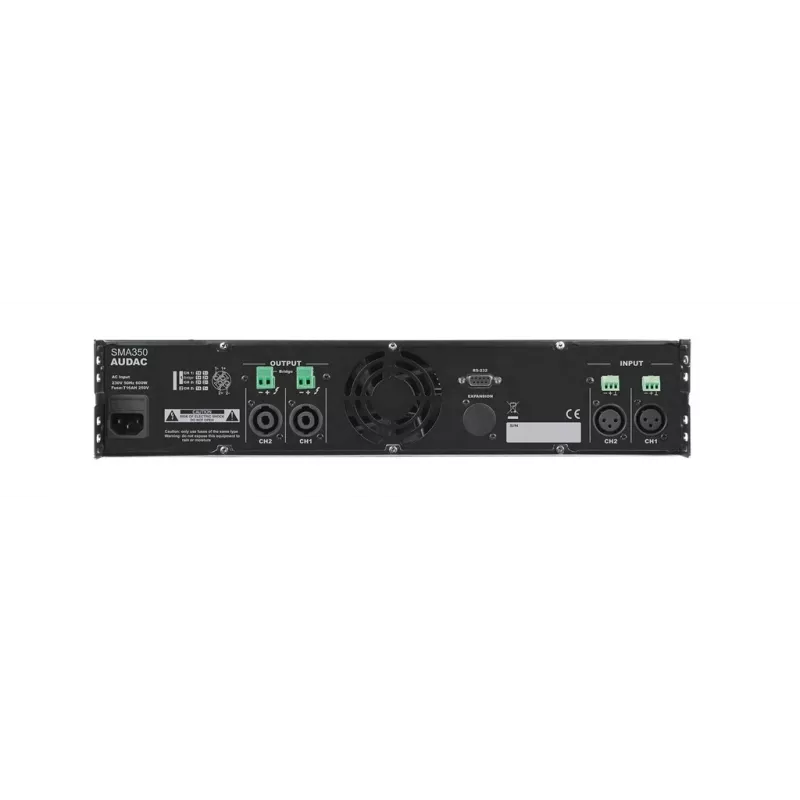 AUDAC SMA350 amplificador de 2.0 canales negro