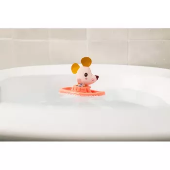 Lilliputiens juguete de baño barco con Nina la Ratona de peluche 6m+