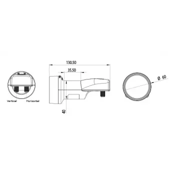 Inverto convertidor LNB de banda ancha 2 salidas 10,7-12,75 GHz