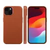 Funda con MagSafe DBRAMANTE 1928 Roskilde para iPhone 15 Plus - Tan