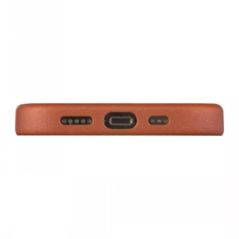 Funda con MagSafe DBRAMANTE 1928 Roskilde para iPhone 15 Plus - Tan
