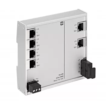 Switch Gigabit no gestionado HARTING Ha-VIS eCon 2061GBT-AF, 6 puertos, carril DIN