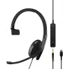 Headset on-ear con cable Sennheiser ADAPT 100 con micrófono con cancelación de ruido, USB-A, Negro