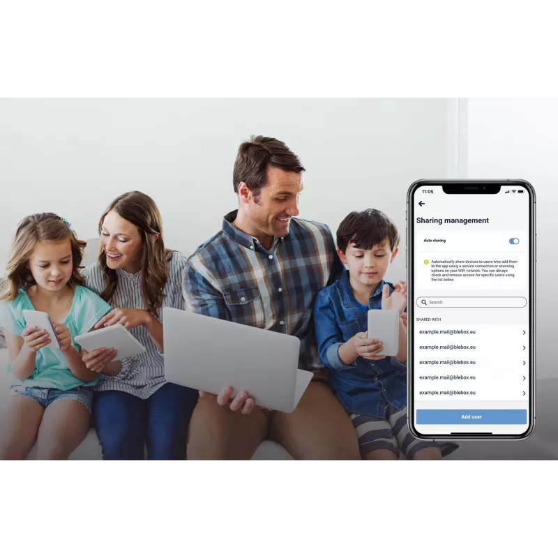 BLEBOX inputSensorQ módulo WiFi de 4 entradas