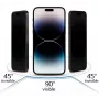 iLike Samsung Galaxy S23 Ultra protector de pantalla de cristal templado con privacidad negro