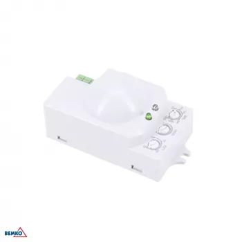 BEMKO detector de movimiento por microondas 1200W 360° IP20 rectangular blanco