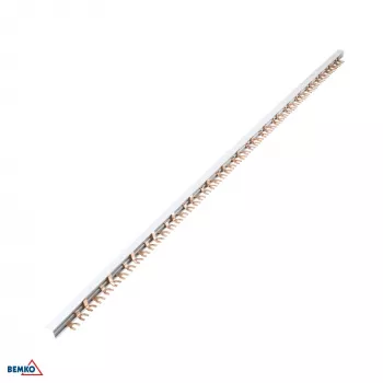 SCHELINGER A19-BBM-3F canaleta de distribución trifásica tipo U 10mm² 54 módulos gris