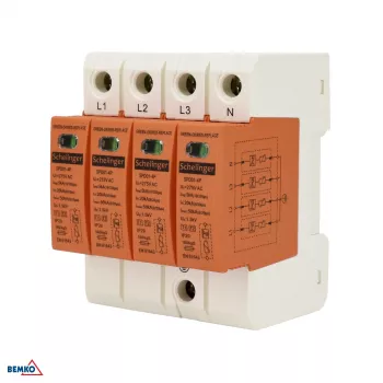 SCHELINGER protector contra sobretensiones 4P 5kA (10/350) clase T1+T2 (B+C)