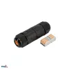 BEMKO Conector de cable IP68 de 3 polos, conexión rápida, negro