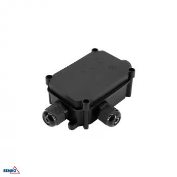 BEMKO E04-HP3-PG9-IP66 Caja de derivación hermética con 3 prensaestopas IP66