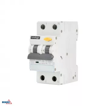 SCHELINGER RCBO 2P B 16A 30mA Tipo AC Interruptor diferencial con protección contra sobrecorriente