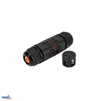 BEMKO Conector de cable hermético IP68 de 5 polos