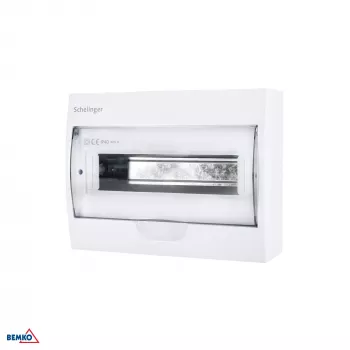 SCHELINGER Cuadro de distribución de superficie IP40 12N+12PE 12 módulos 1 fila