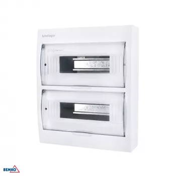 SCHELINGER A80-RDN-IP40-NPE-24P Cuadro de distribución de superficie IP40 24N+24PE 2x12P