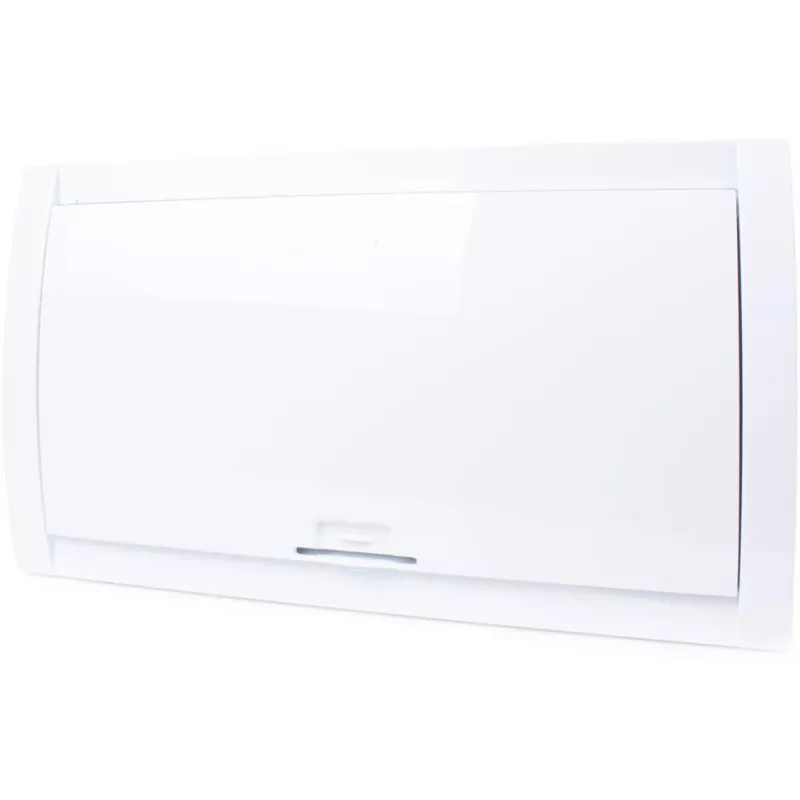 ADELID RM-PT-18P Distribuidor empotrado 18 módulos 2x9 puerta de cristal ahumado transparente