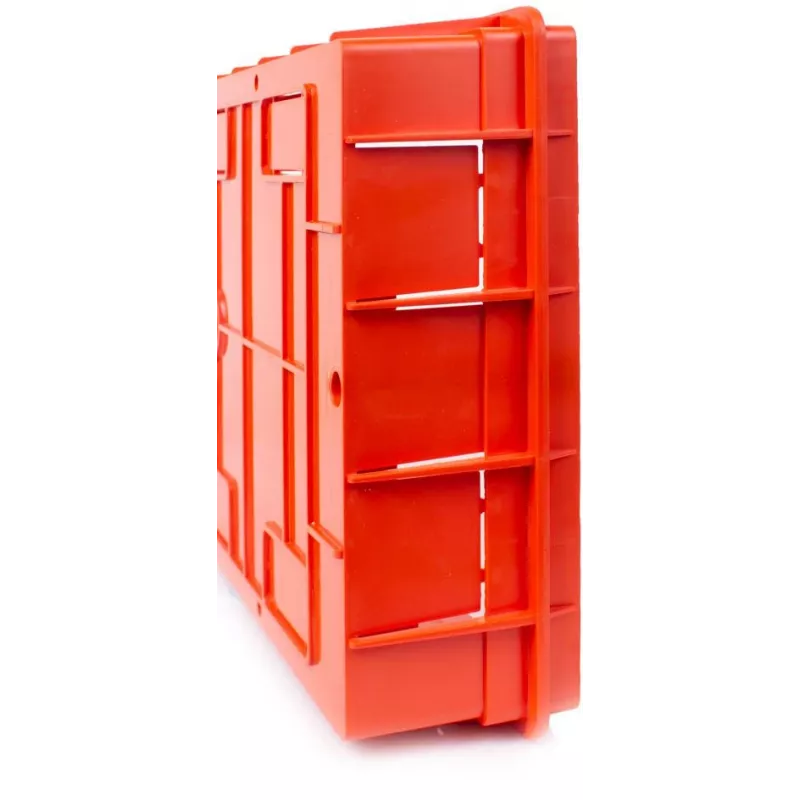 ADELID RM-PT-18P Distribuidor empotrado 18 módulos 2x9 puerta de cristal ahumado transparente