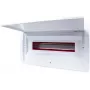 ADELID RM-PT-18P Distribuidor empotrado 18 módulos 2x9 puerta de cristal ahumado transparente