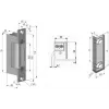 SCOT ES-S12AC/DC-MB PROFI cerradero eléctrico simétrico con memoria y bloqueo