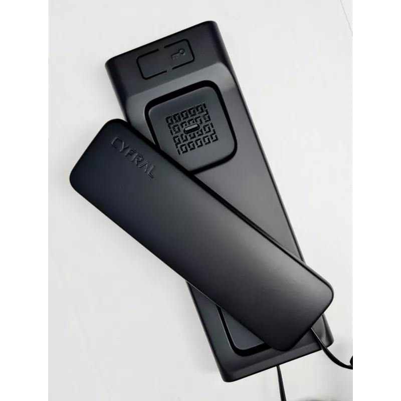CYFRAL Baltic 5P Negro Auricular de portero automático de 4,5,6 hilos