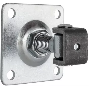 PSG 61.019 bisagra soldable regulable con placa de montaje 100x100x4mm - rosca M20