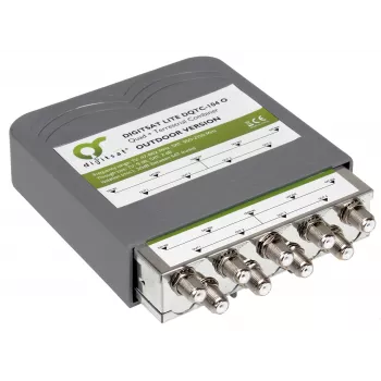 AXING SUMATOR DIGISAT QUAD+TV DQTC-104 multiswitch 8 entradas de satélite 1 entrada terrestre 4 salidas de usuario