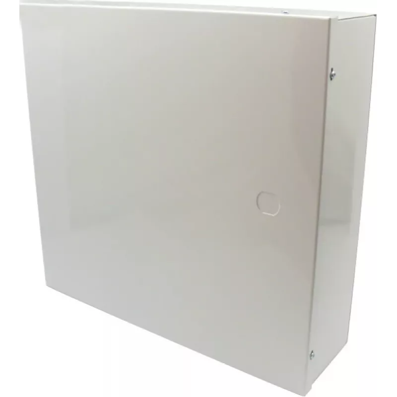Pulsar AWO000PU carcasa metálica universal, blanca (RAL 9003), montaje en pared, soporte para batería de 17Ah