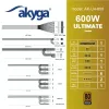 Fuente de alimentación ATX Akyga Ultimate AK-U4-600 600 W, 80 PLUS Bronze, PFC activo, ventilador de 120 mm
