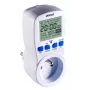 Temporizador programador digital semanal ORNO OR-PRE-409, 230V, 16A, 10 programas, pantalla LCD, cuenta atrás