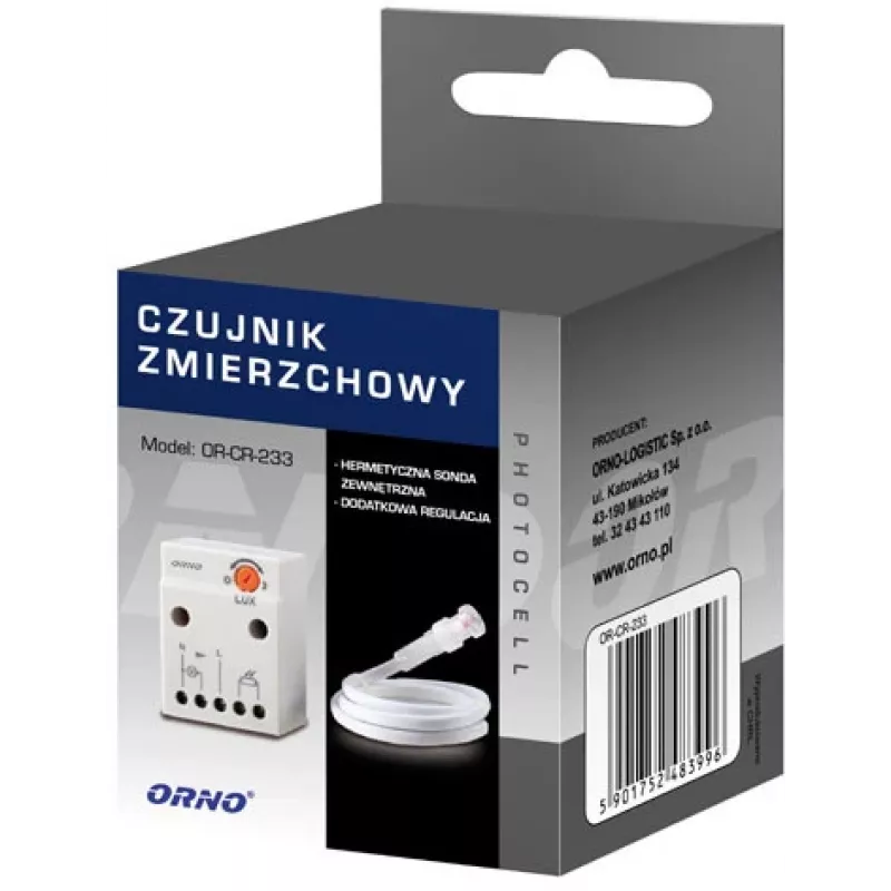 Sensor crepuscular ORNO OR-CR-233 con sonda