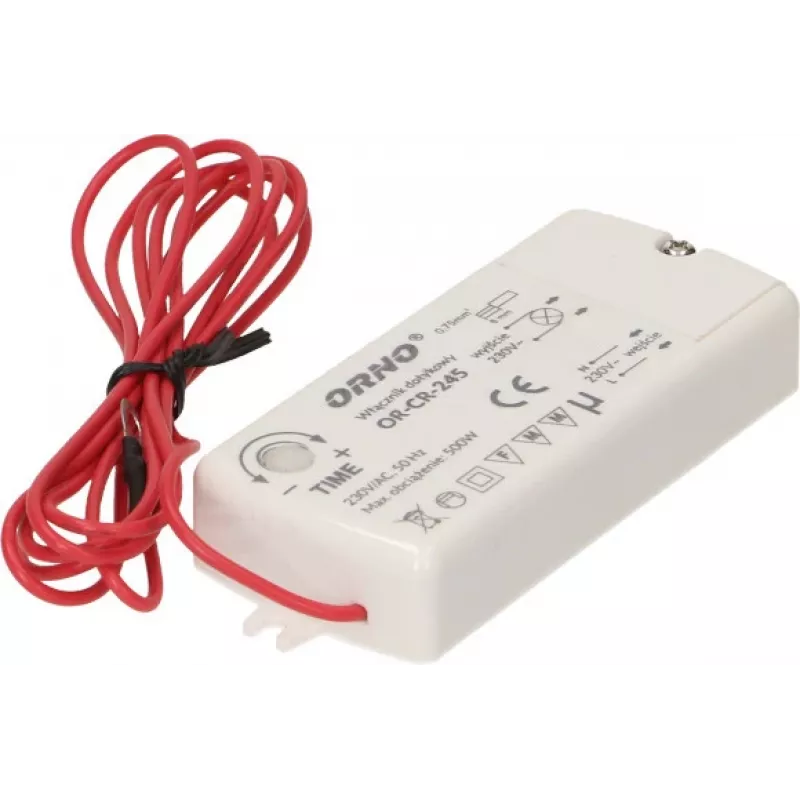 Interruptor de proximidad inductivo sin contacto para iluminación LED ORNO OR-CR-245, negro