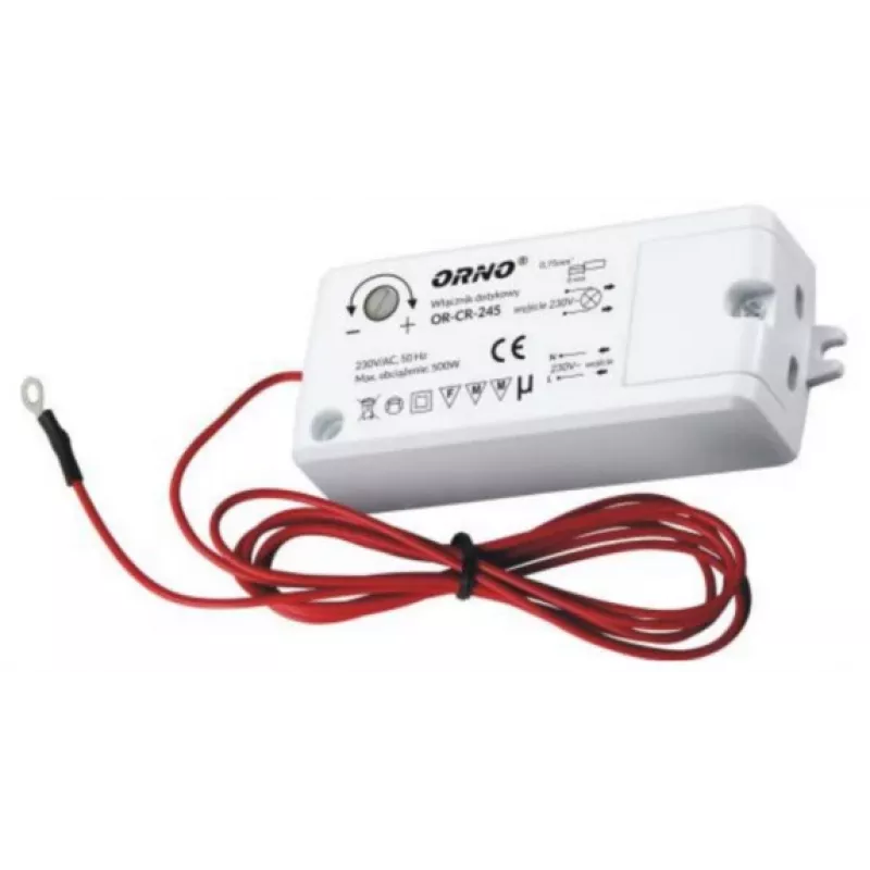 Interruptor de proximidad inductivo sin contacto para iluminación LED ORNO OR-CR-245, negro