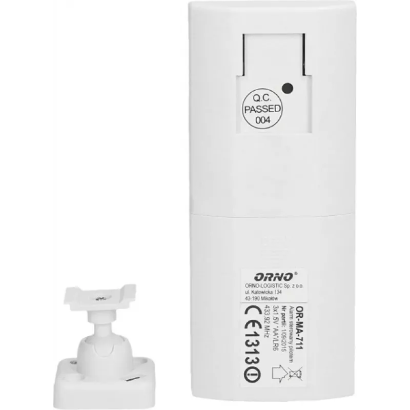 Sirena de alarma exterior ORNO OR-MA-711 con sirena incorporada, 110 dB, 12V DC, blanca