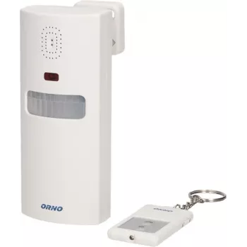 Sirena de alarma exterior ORNO OR-MA-711 con sirena incorporada, 110 dB, 12V DC, blanca