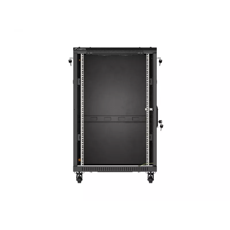 LANBERG Rack armario servidor de pie 18U 19 pulgadas 600x800mm Negro con puerta de cristal templado (Flat Pack)