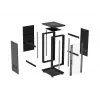 LANBERG Rack armario servidor de pie 18U 19 pulgadas 600x800mm Negro con puerta de cristal templado (Flat Pack)
