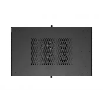 LANBERG Rack armario servidor de pie 19 pulgadas 27U 600x1000 mm Negro puerta de cristal templado (Flat Pack)