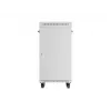 LANBERG Carcasa de pie 19 pulgadas 22U 600x600 mm Gris con puerta de cristal templado y pantalla LCD (Flat Pack)